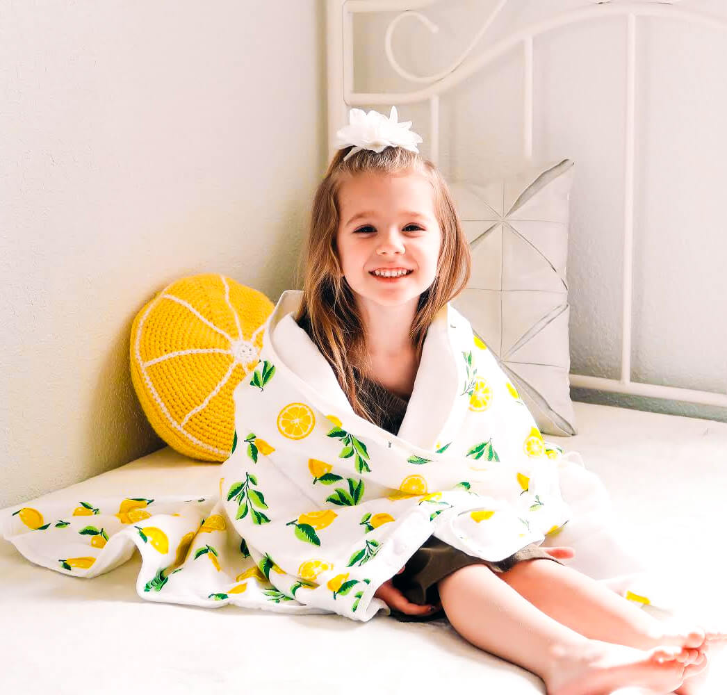 4 Layer Muslin Quilt, Lemon Print