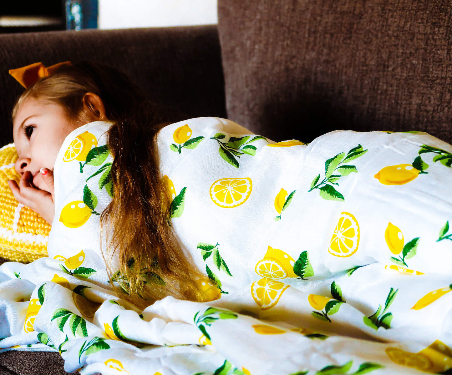 4 Layer Muslin Quilt, Lemon Print