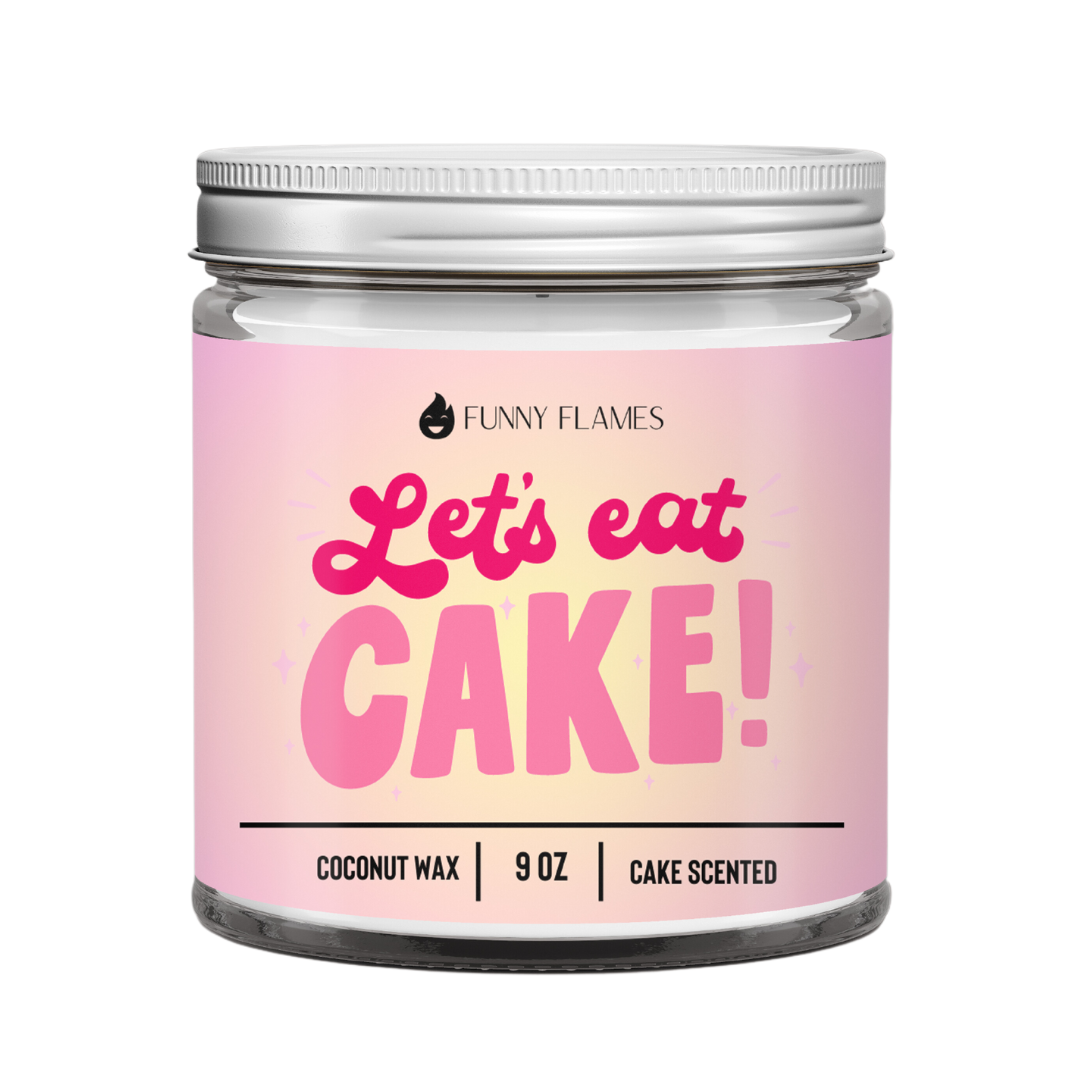 Let's Eat Cake - all celebration candle, party gift bday