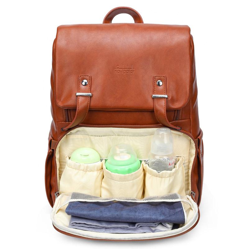 Citi Navigator Diaper Bag – Saddle Brown