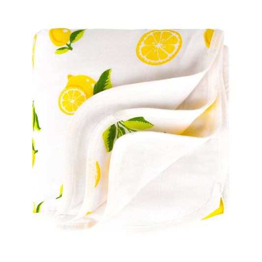 4 Layer  Muslin Quilt, Lemon Print