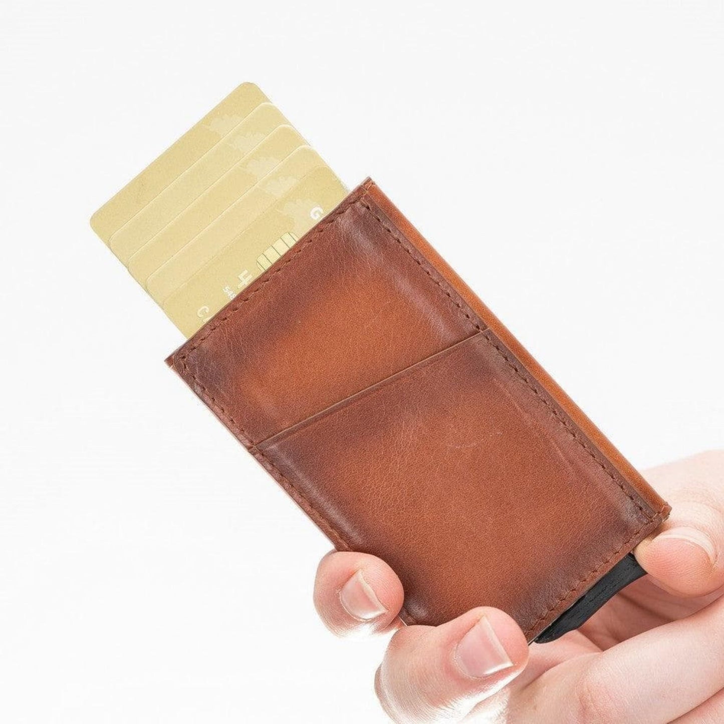 Telluride Leather Popup Cardholder for Men and Women